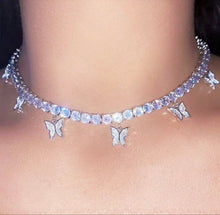 Load image into Gallery viewer, &quot;Diamond Butterfly Choker&quot;
