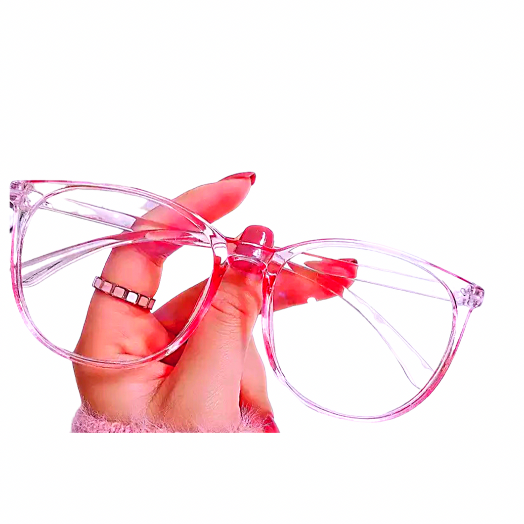 “Anti-Blue Light Glasses” Pink frame