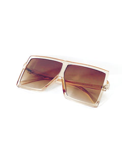 “Oversized Brown Sunglasses”