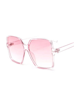 "Oversized Pink Square Sunglasses"
