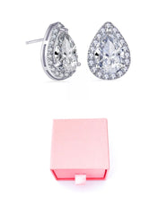 Load image into Gallery viewer, “Pear Crystal Studs” Jewellery Box Included
