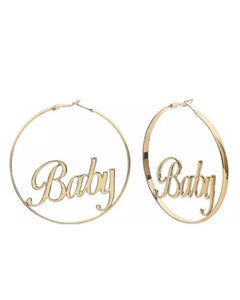 "Baby Gold Hoop Earrings"