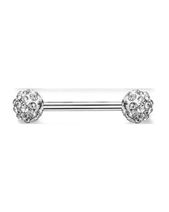 “Diamond Tongue/Nipple Bar - Single” Jewellery Box Included