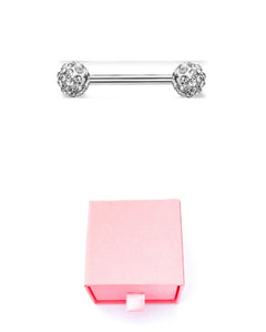 “Diamond Tongue/Nipple Bar - Single” Jewellery Box Included