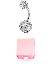 Load image into Gallery viewer, “Diamond Belly Bar” Jewellery Box Included
